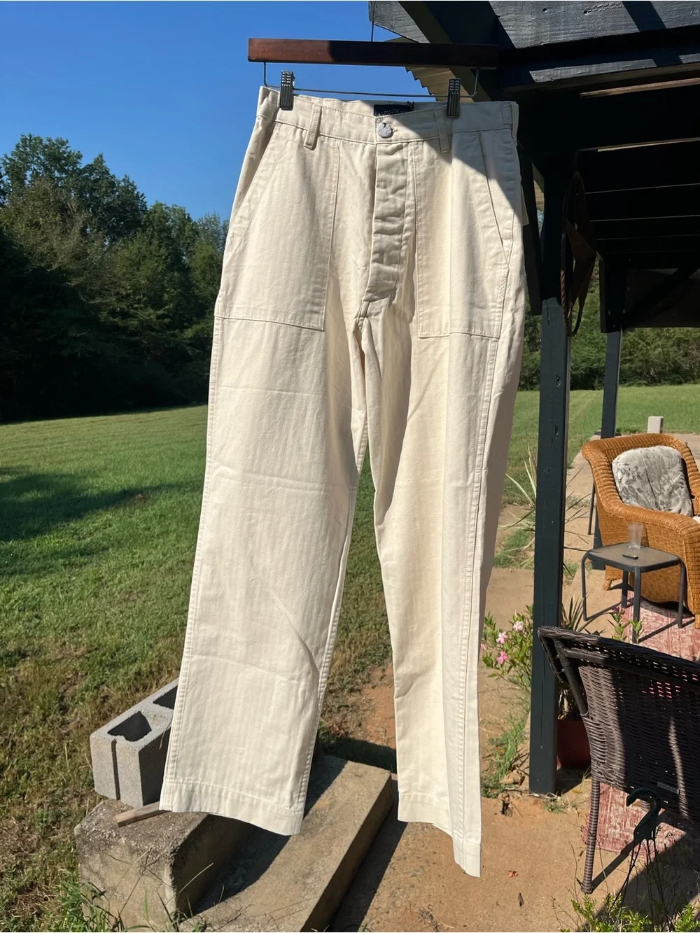 FATIGUE PANTS - OFF-WHITE